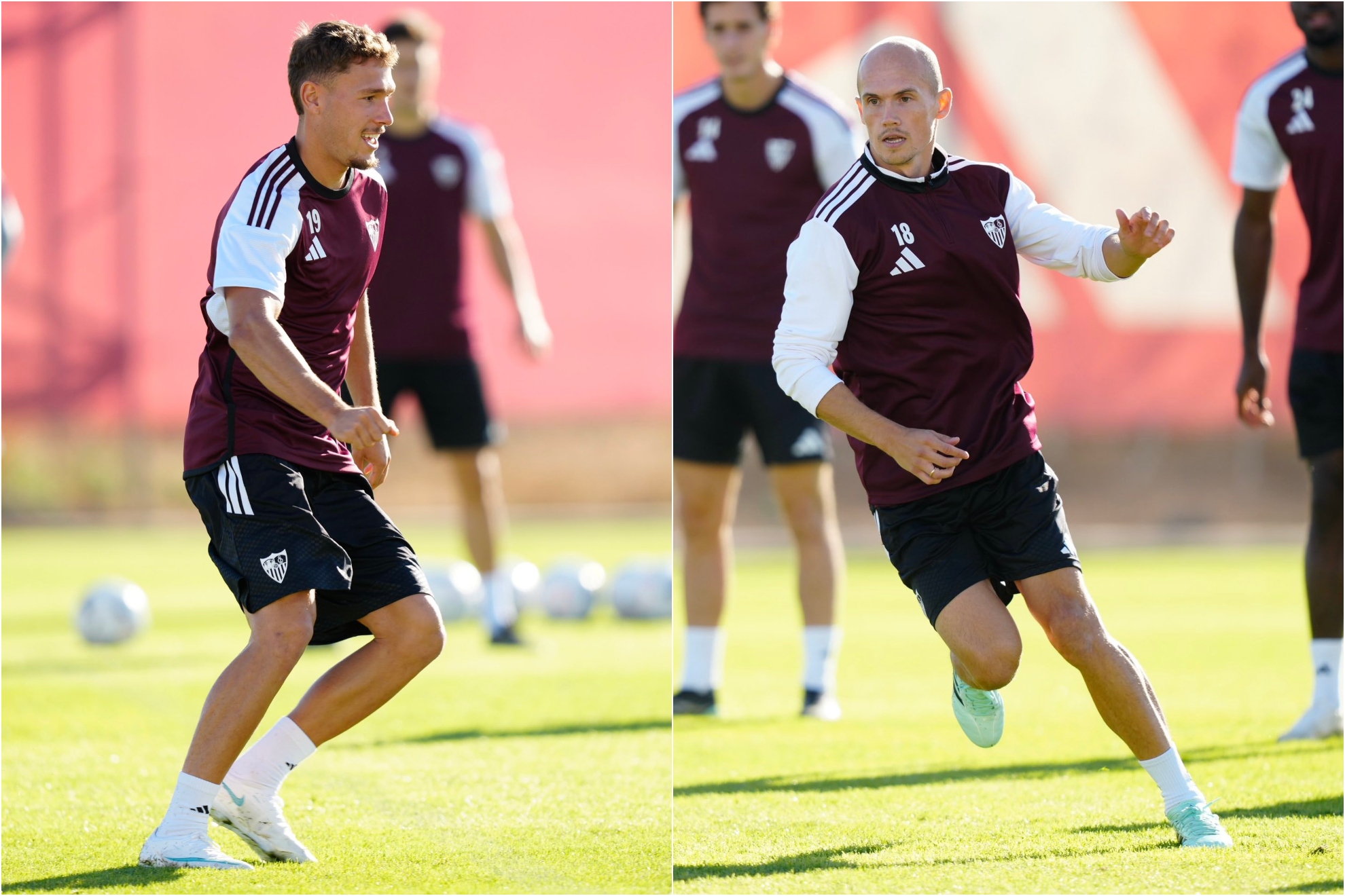 Stassin y Guridi, novedades en el entrenamiento del Sevilla SEVILLA FC