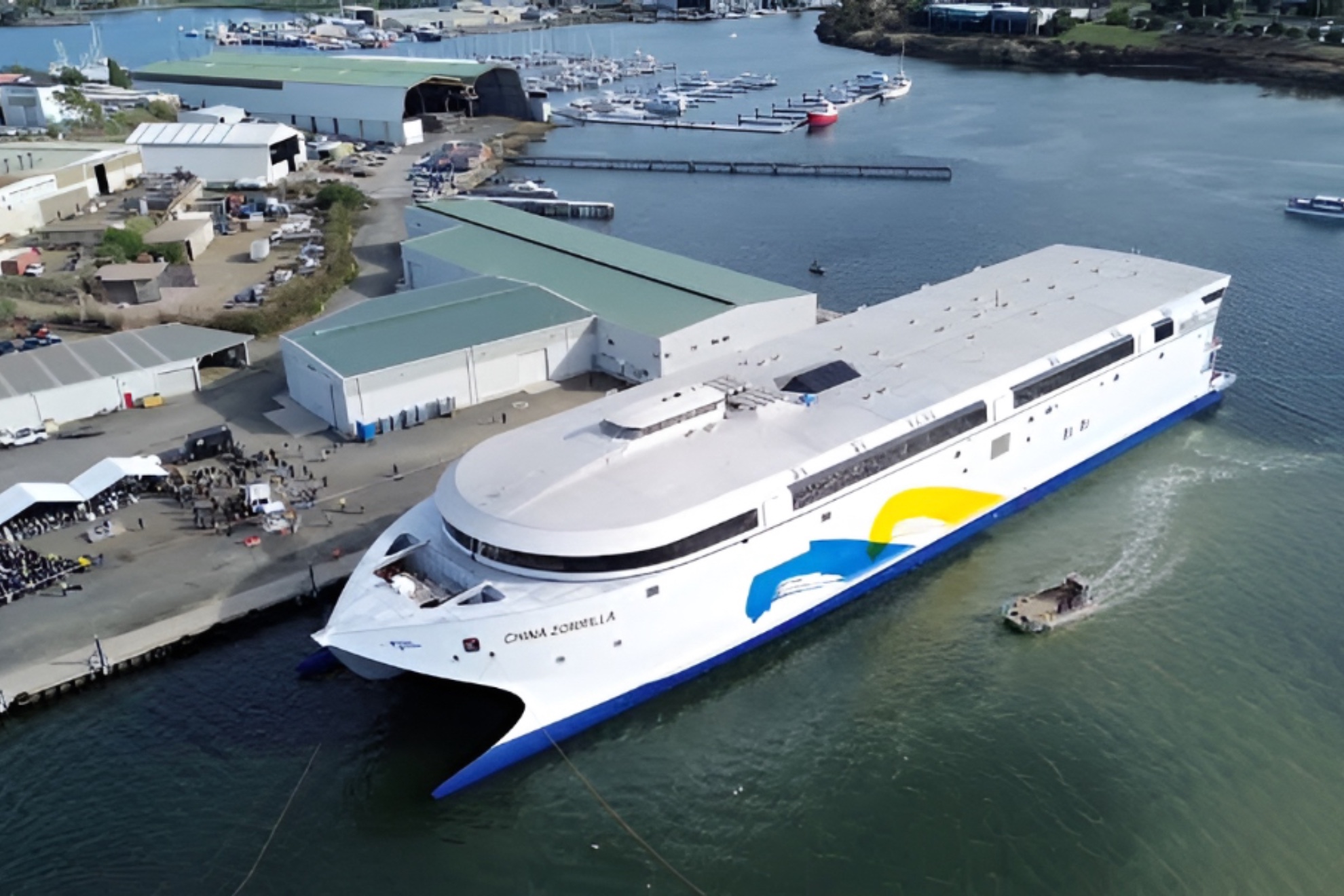 El barco de la empresa Incat Tasmania Incat Tasmania