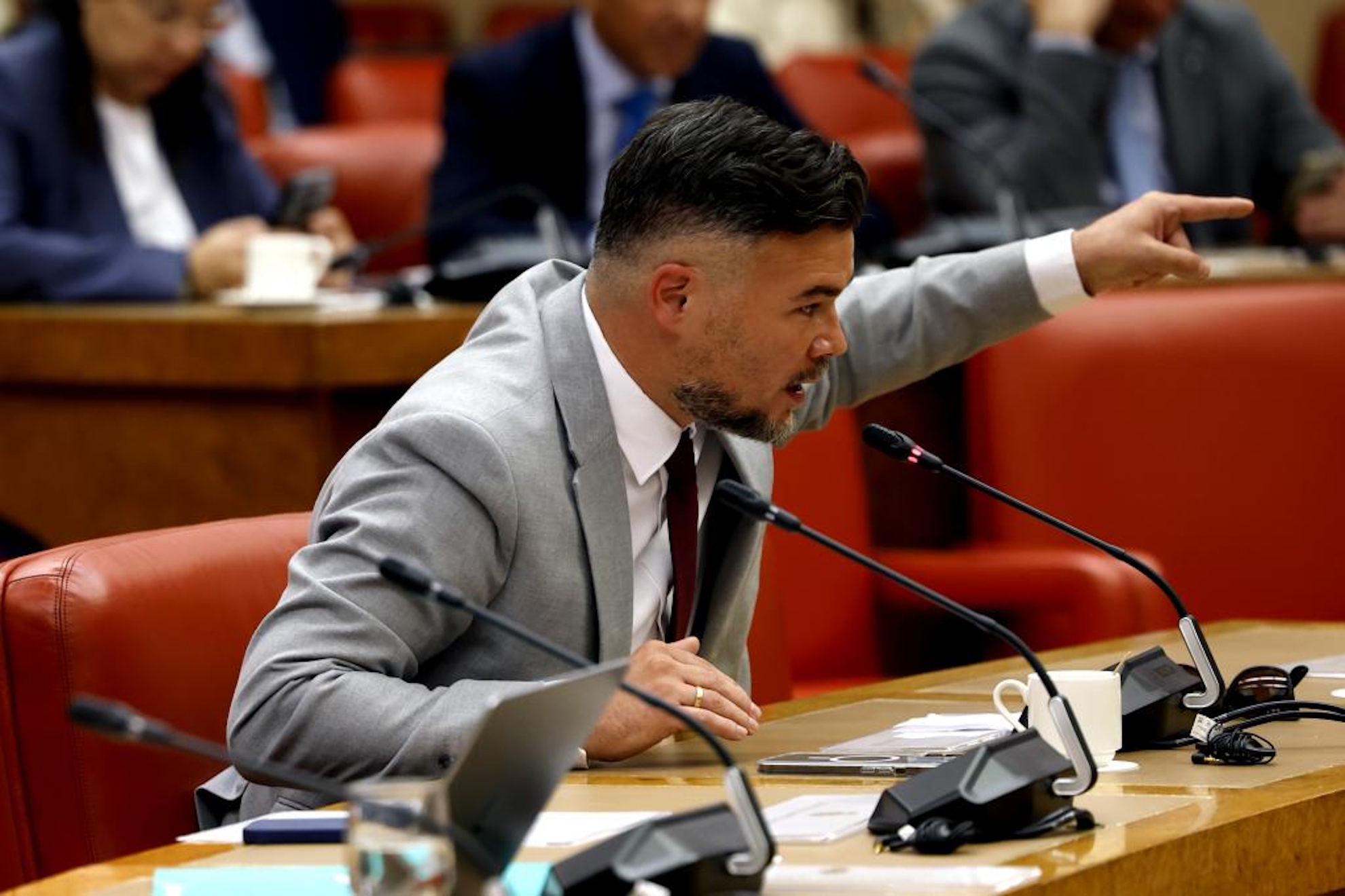 El portavoz de ERC, Gabriel Rufián. EFE