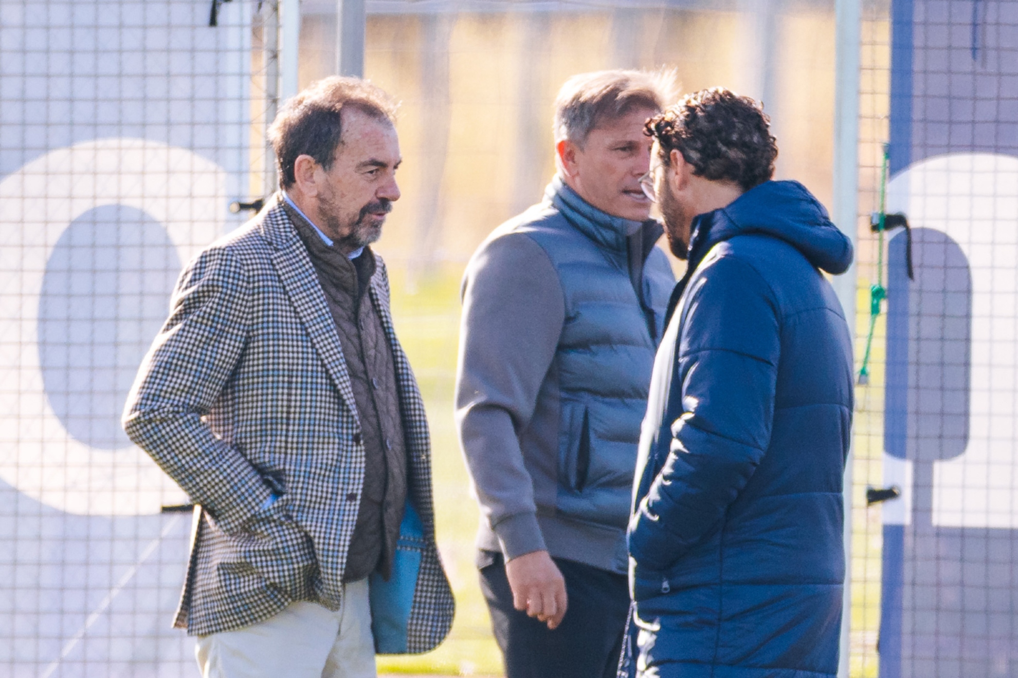 Bordalás, con Torres en el entreno de hoy. Getafe