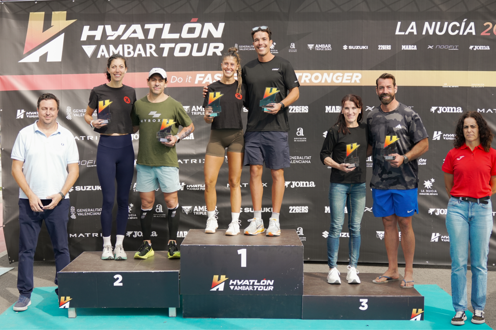 El podio en La Nucía. Hyatlon