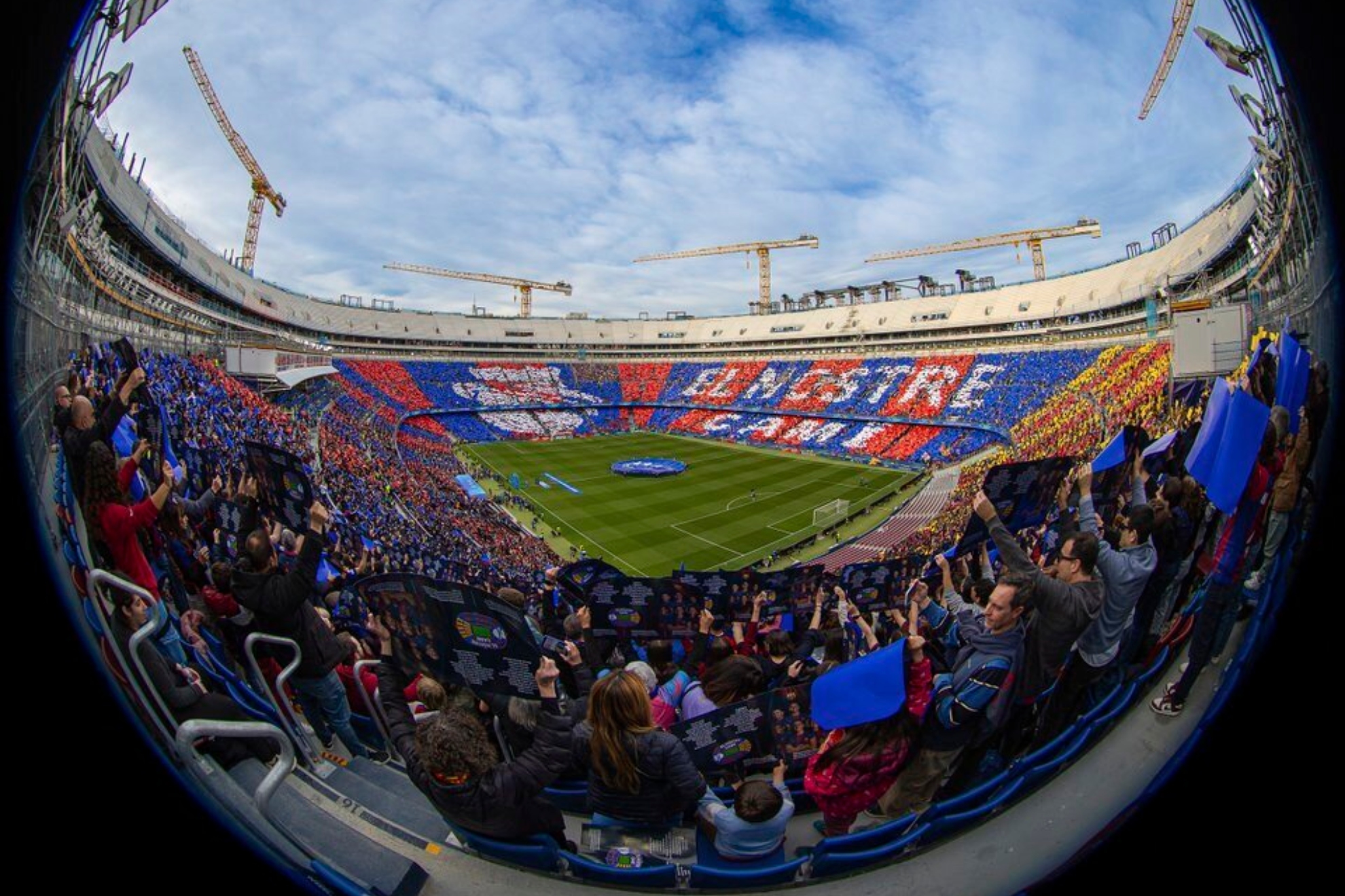 Panorámica del Camp Nou en un partido del Barcelona FC BARCELONA