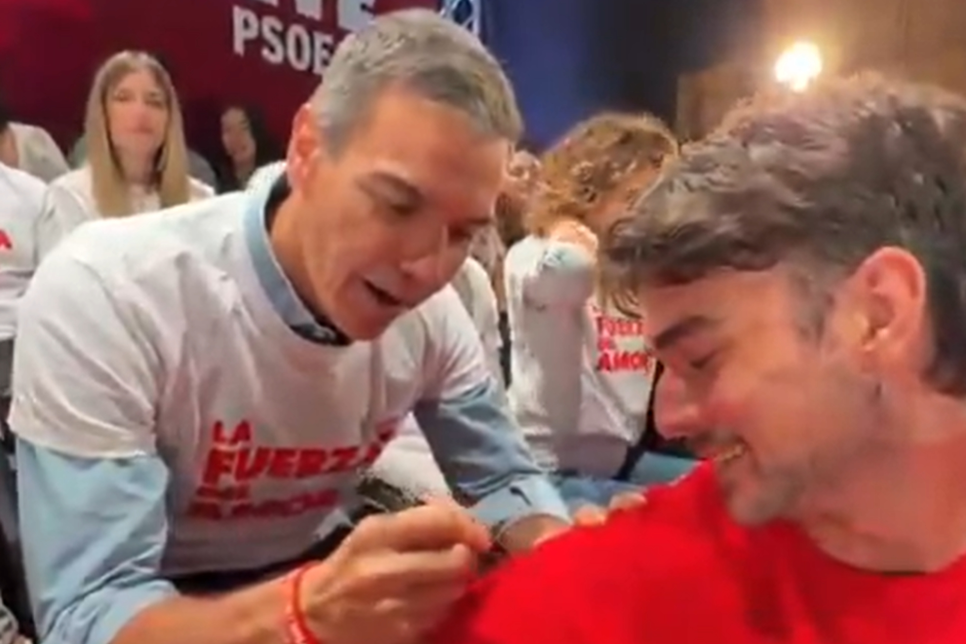 Autógrafo Pedro Sánchez RRSS