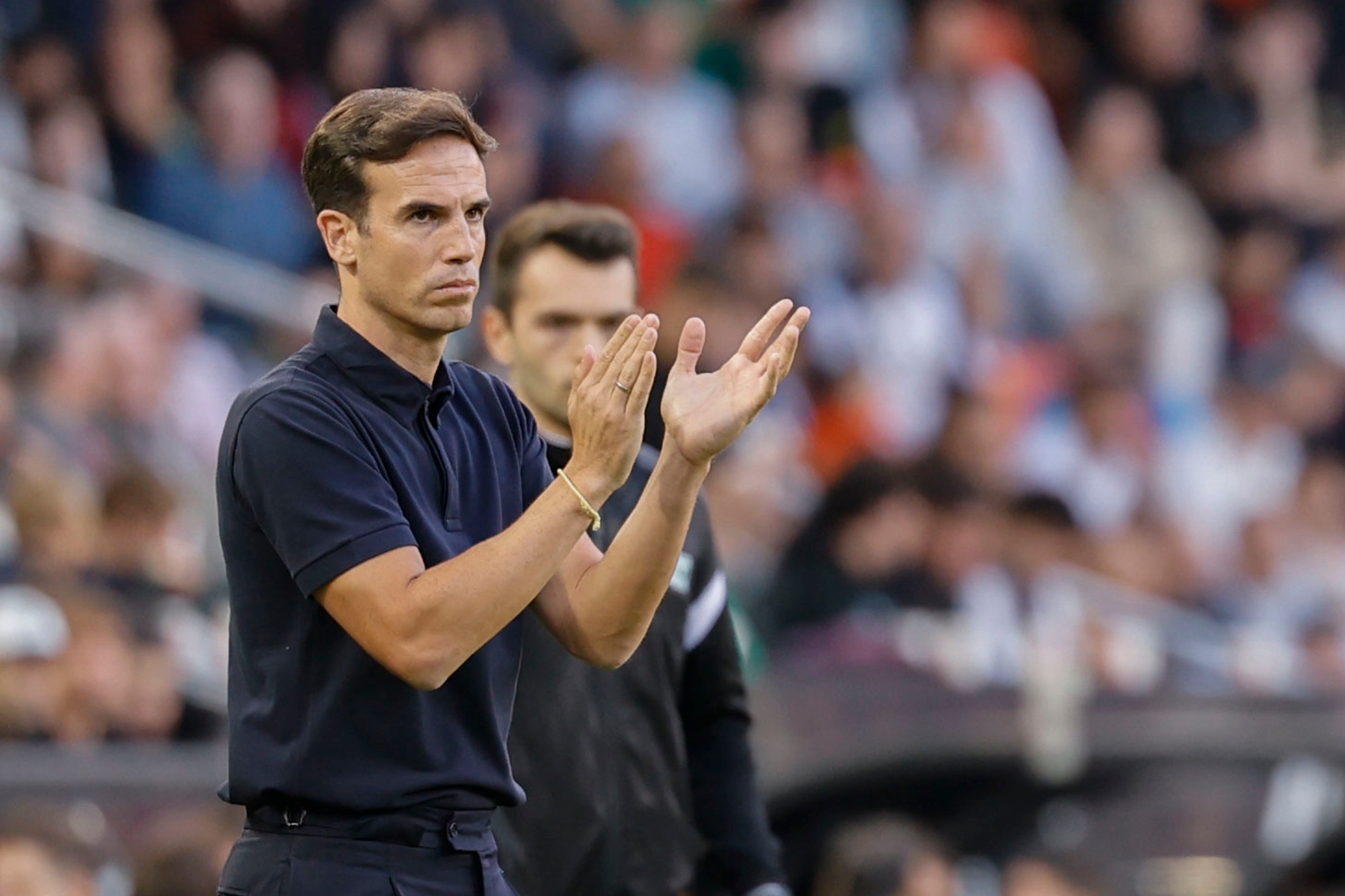 Íñigo Pérez, en el partido de LaLiga entre el Valencia y el Villarreal EFE