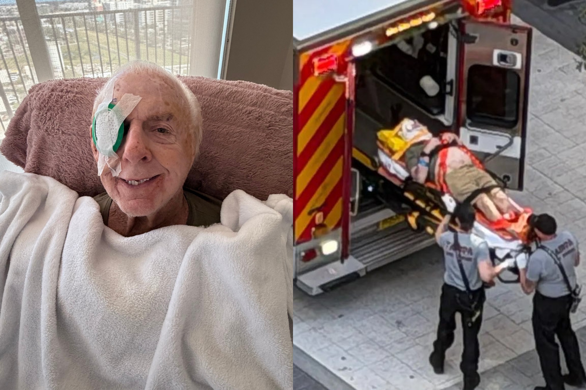 Ric Flair ha compartido una foto en el hospital para tranquilizar a sus seguidores.