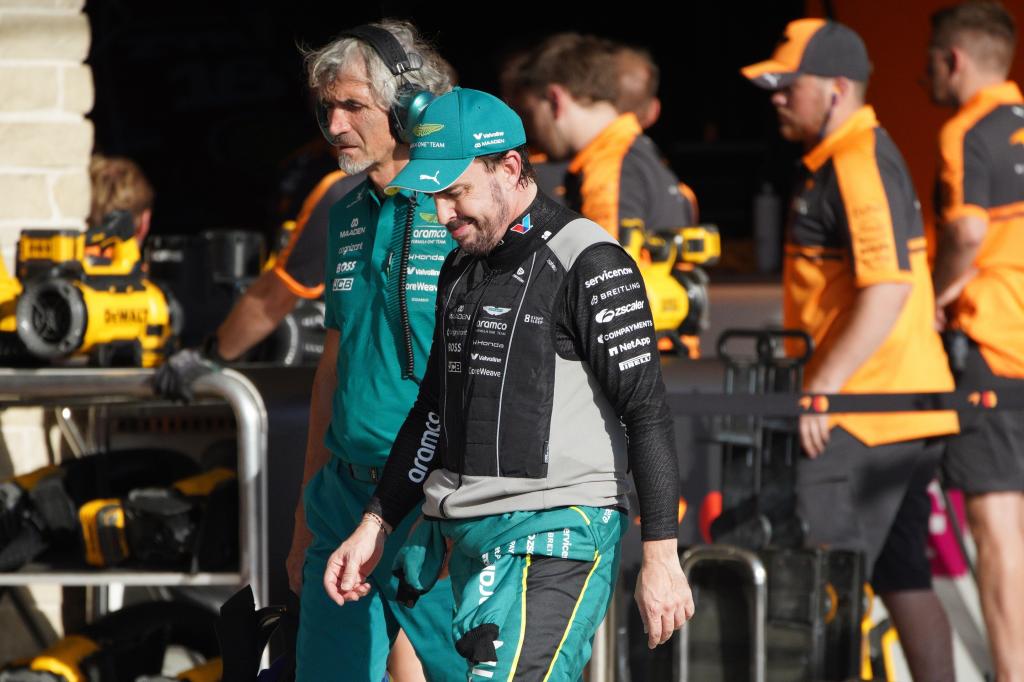 Alonso, este sábado en Austin. EFE
