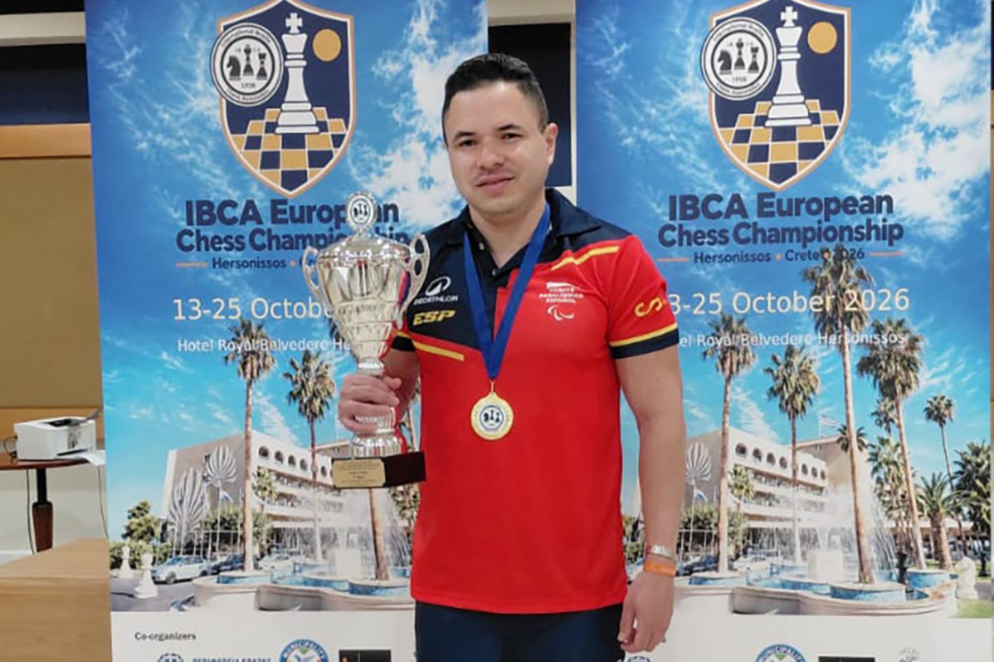 Daniel Pulvett vuelve a reinar Europa con el título de ajedrez rápido para ciegos. ONCE