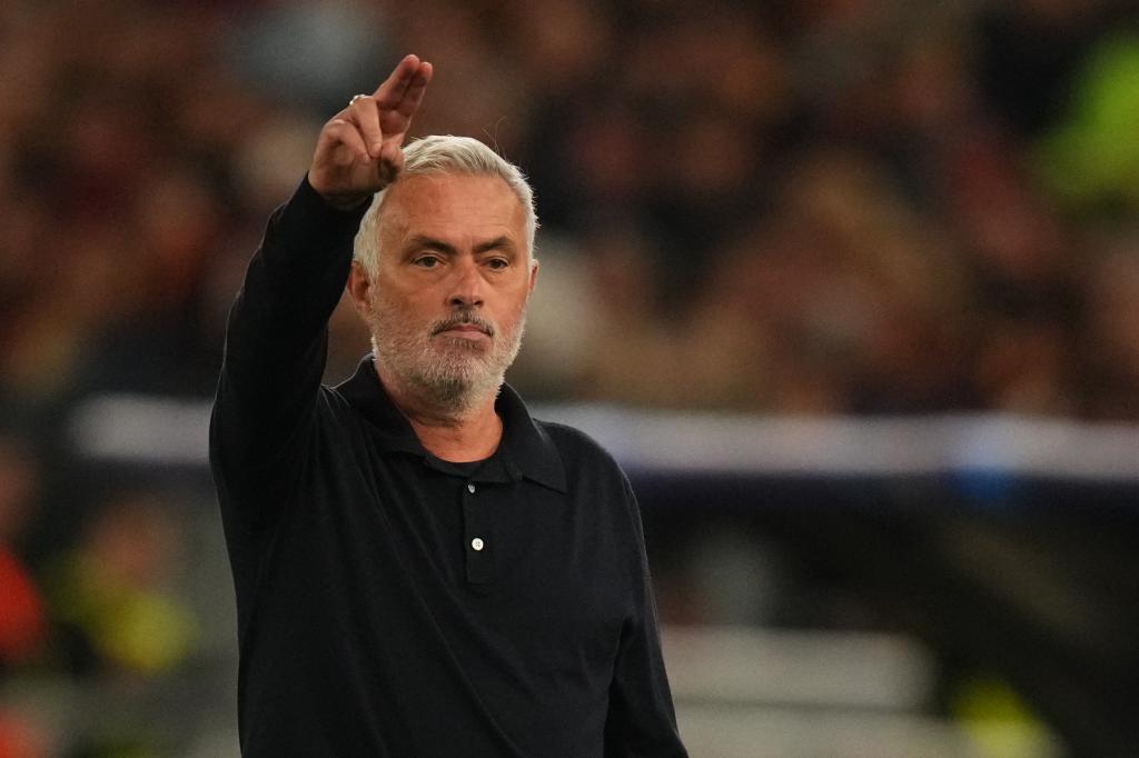 Mourinho durante un partido del Madrid.