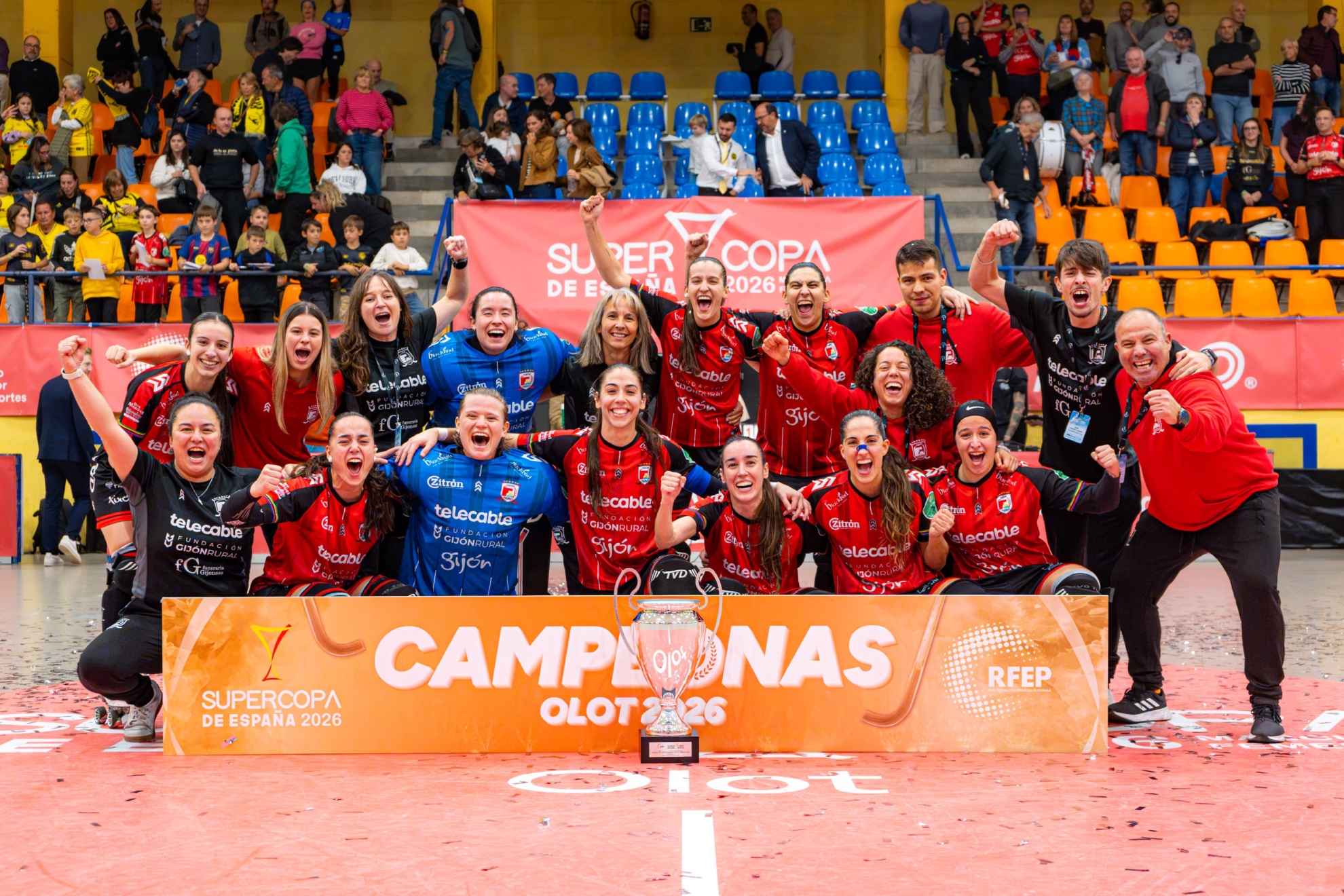 El Telecable conquista su tercera Supercopa. RFEPatinaje