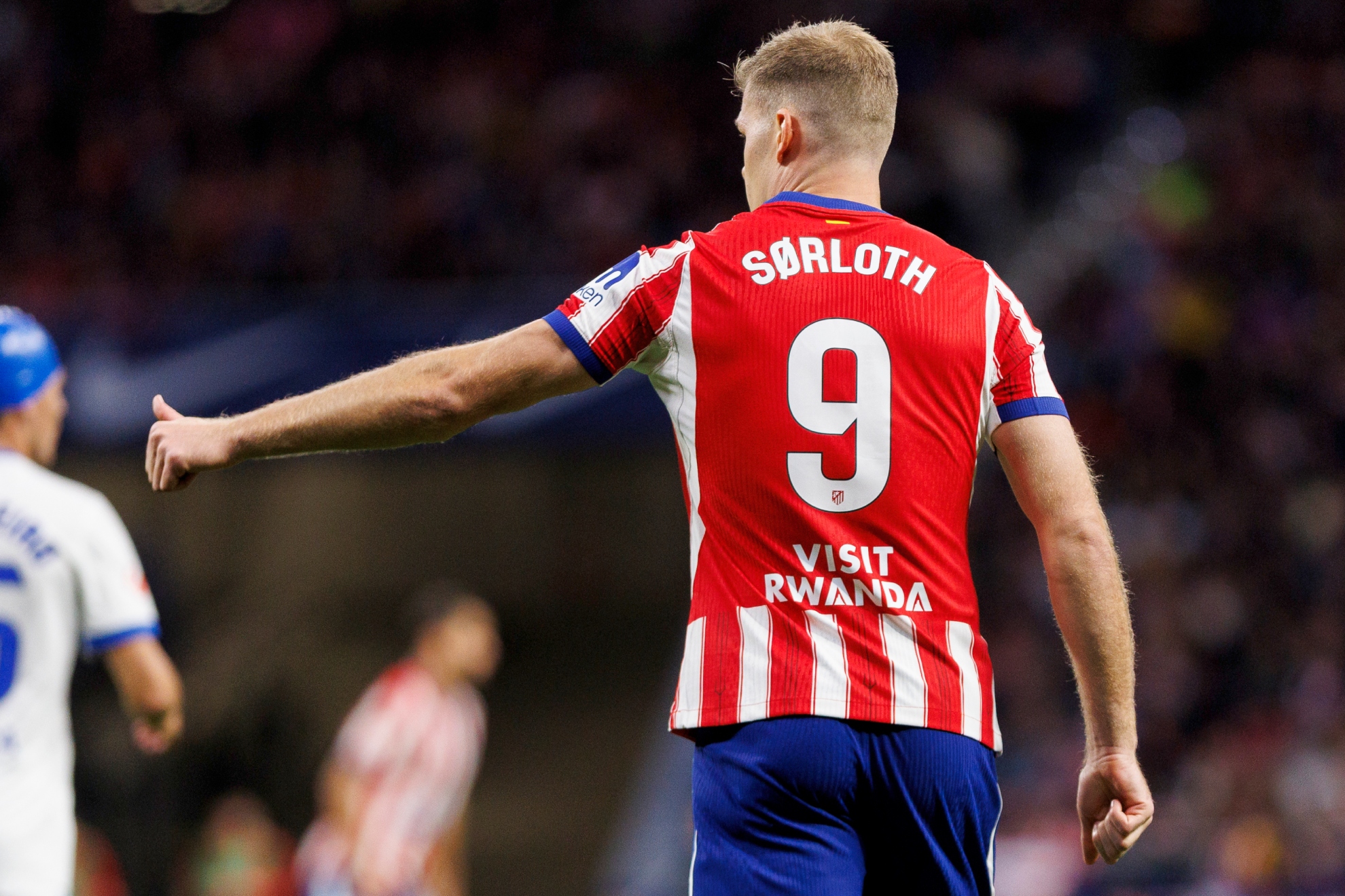 Sorloth, durante el partido ante el Deportivo APO CABALLERO