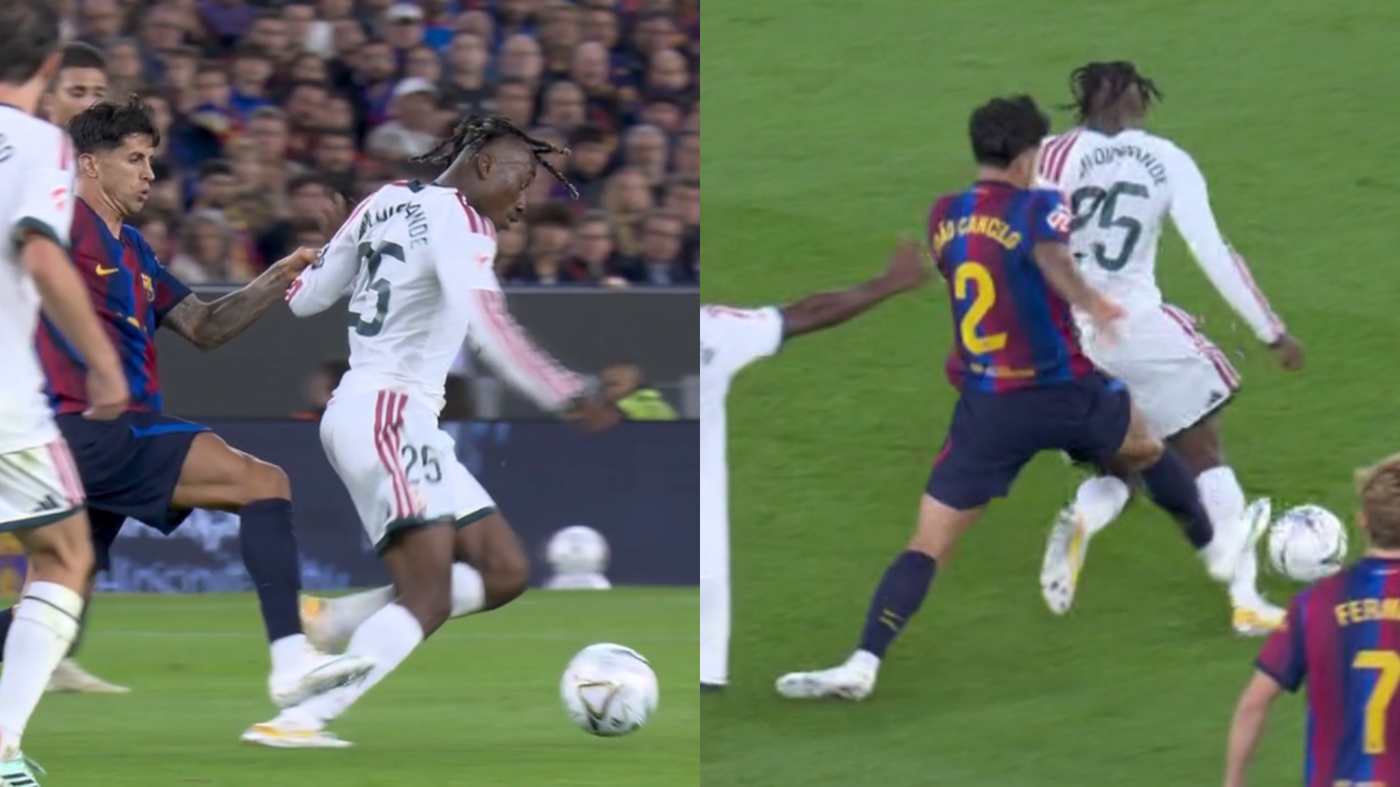 Diomande ante Cancelo.