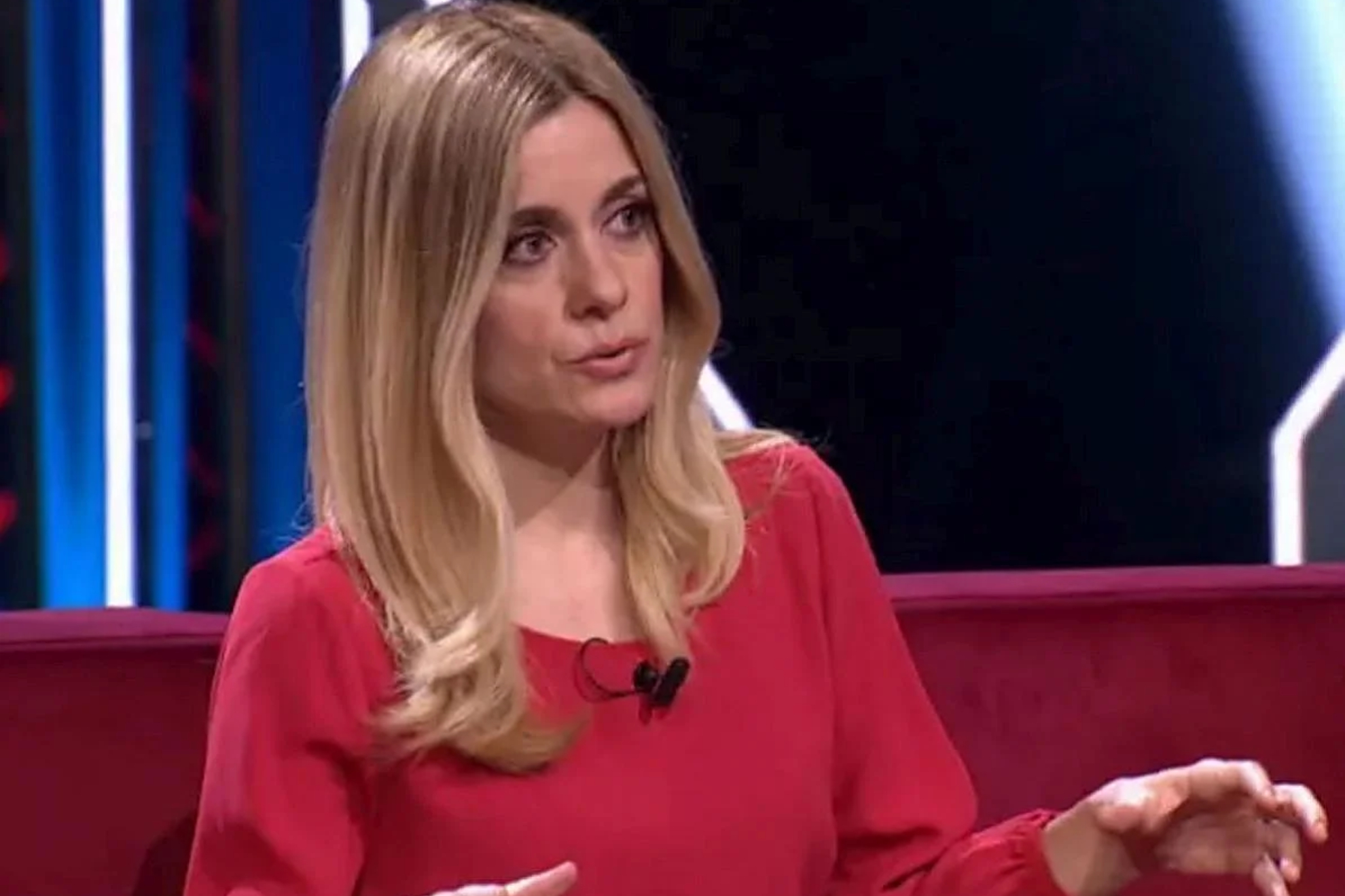 Alexandra Jiménez en un programa Mediaset