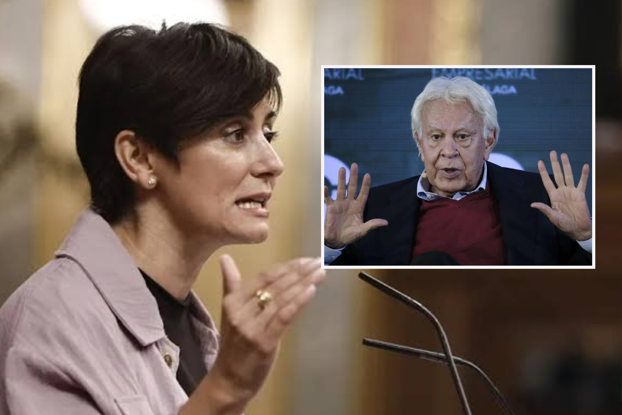 Isabel Rodriguez y el voto en blanco de Felipe González EFE
