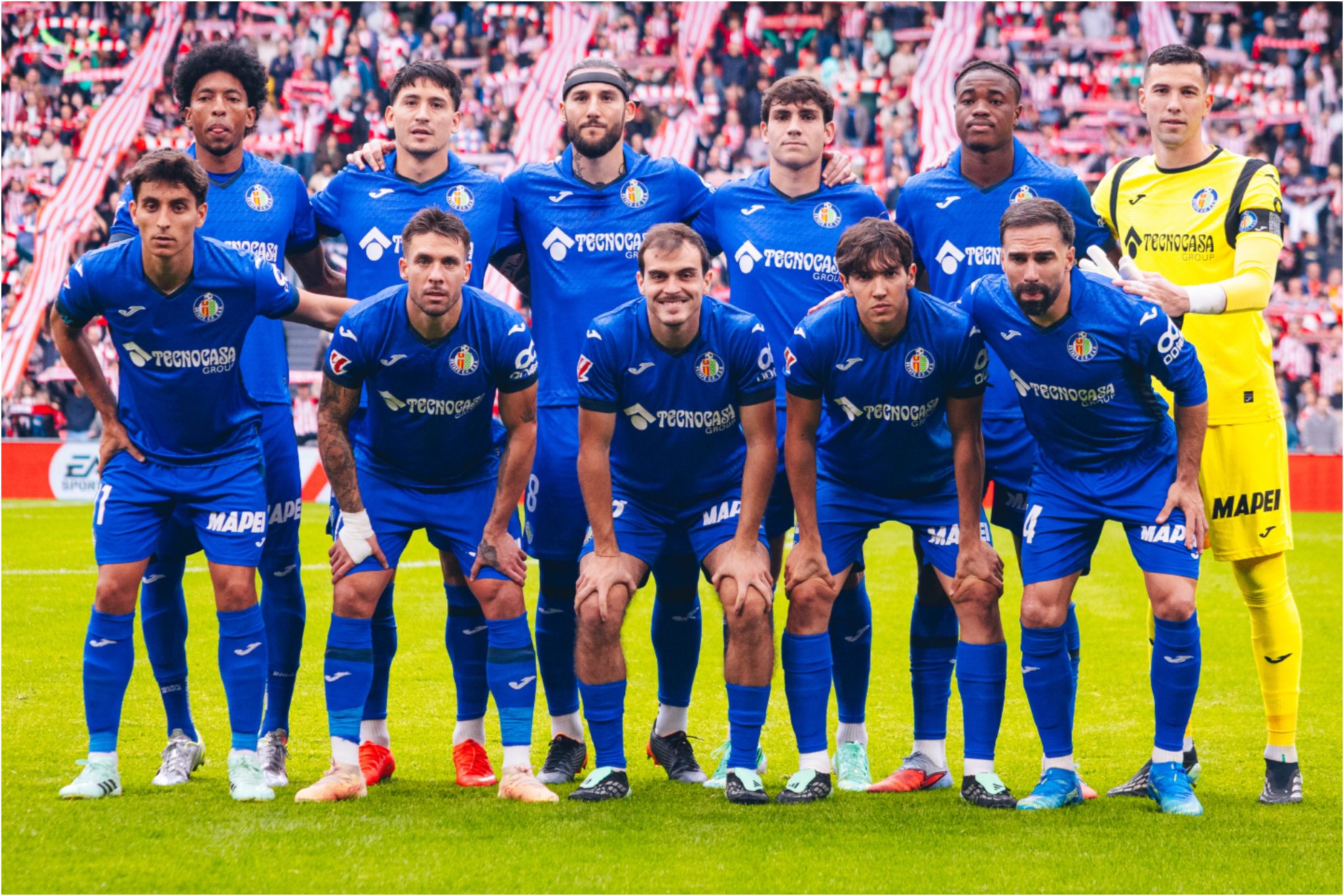 El 11 del Getafe en San Mamés. GETAFE CF