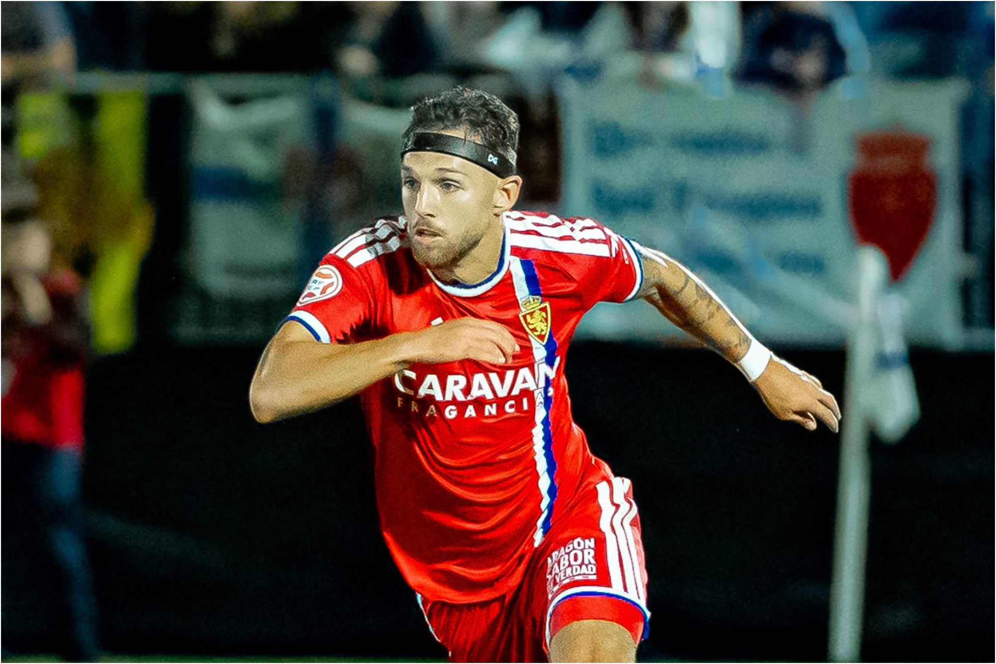 Diego González, con el Zaragoza