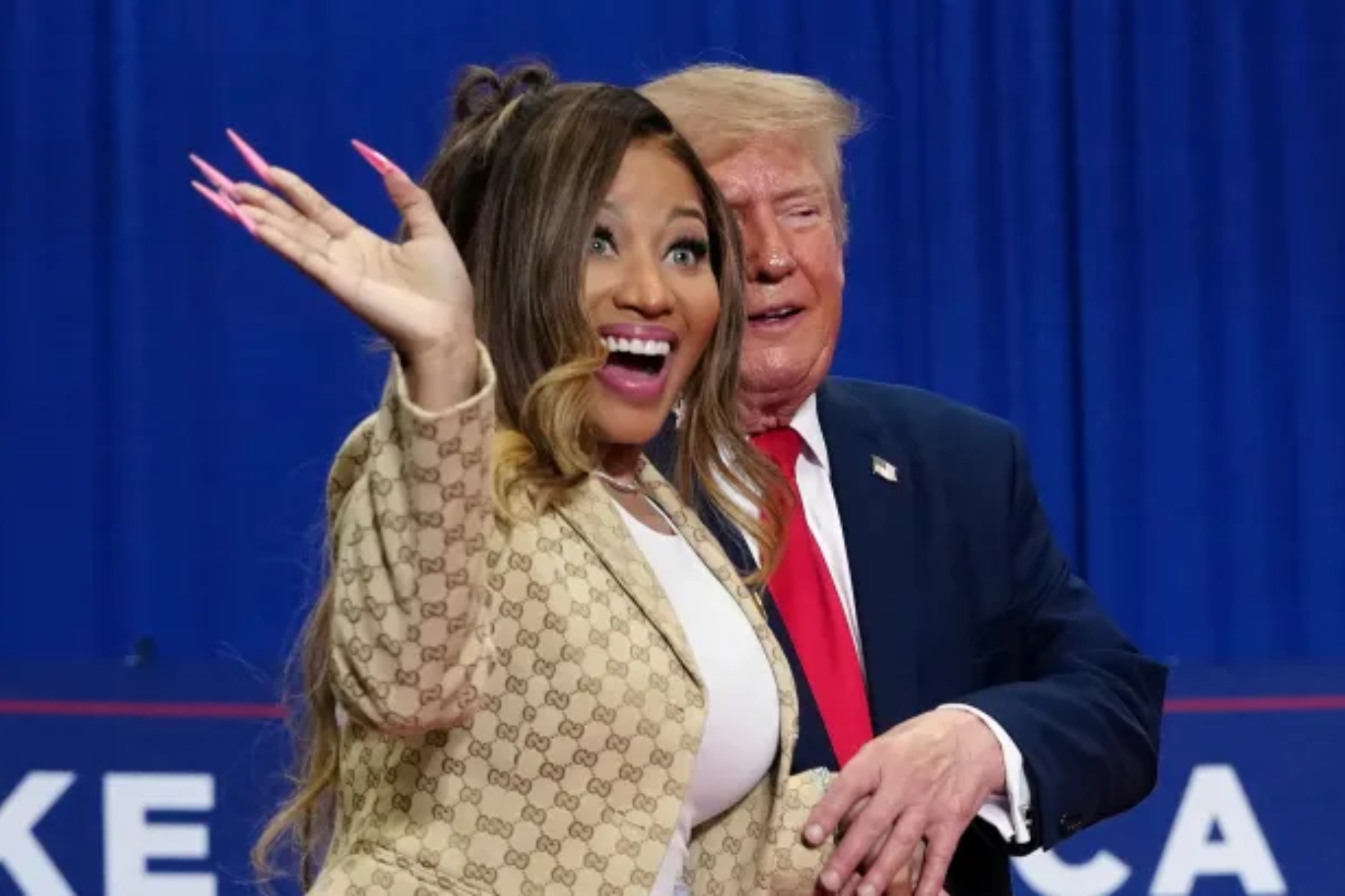 Trump y Minaj.