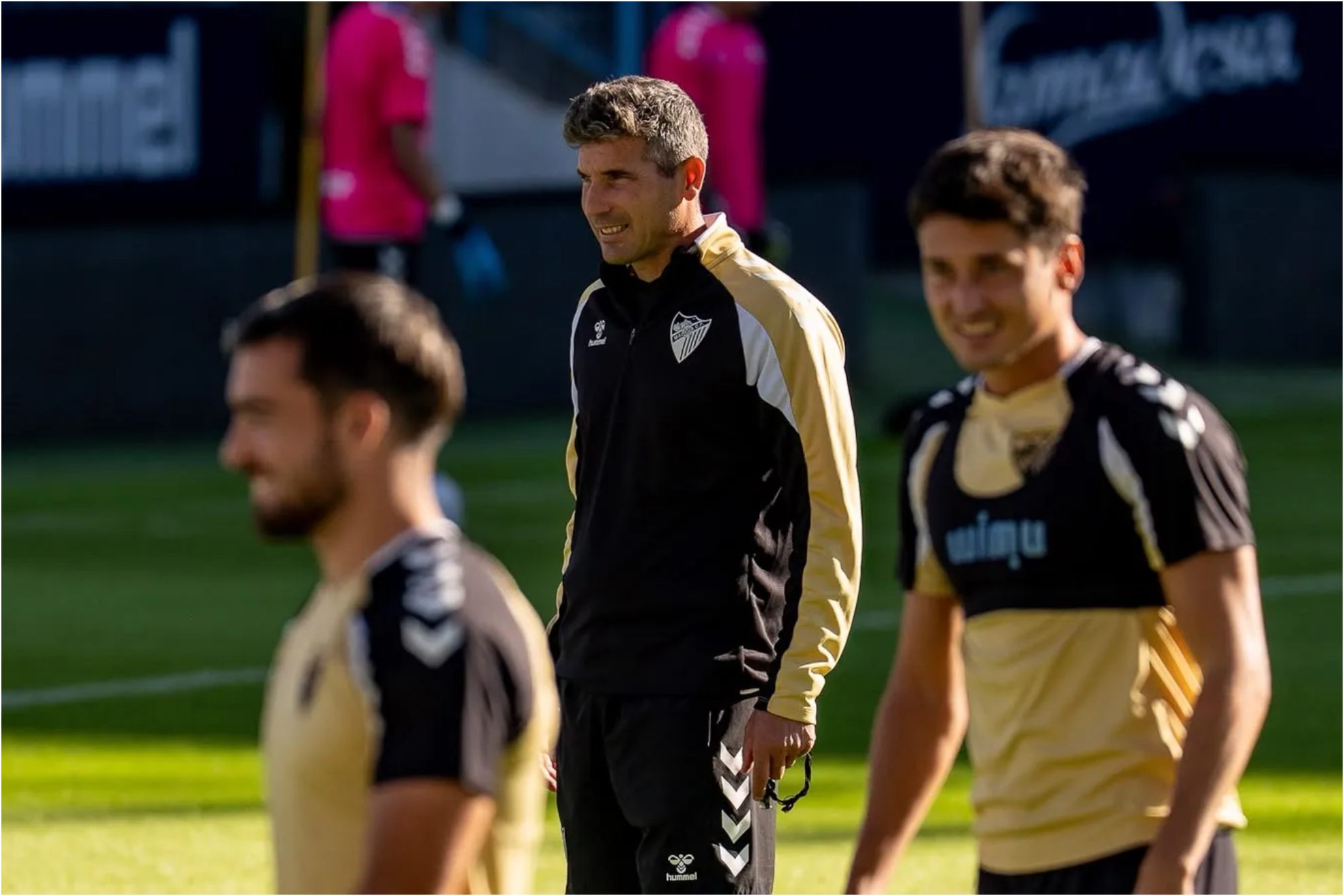 Funes, en un entrenamiento con el Málaga JOSÉ MANUEL CAMPOS