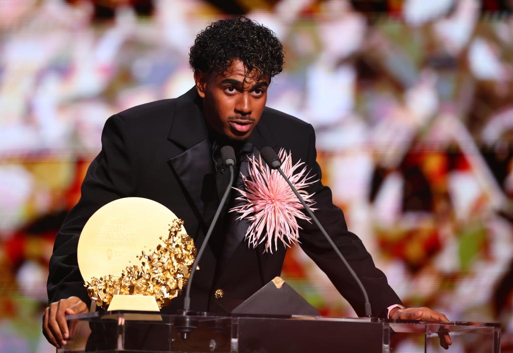 Lamine, con el premio al talento joven del año