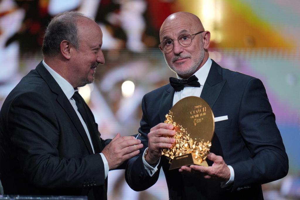 Rafa Benítez y Luis de la Fuente.