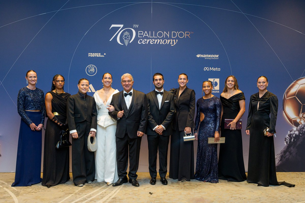 Expedición del Barcelona en la Gala del Balón de Oro Ballon d'Or