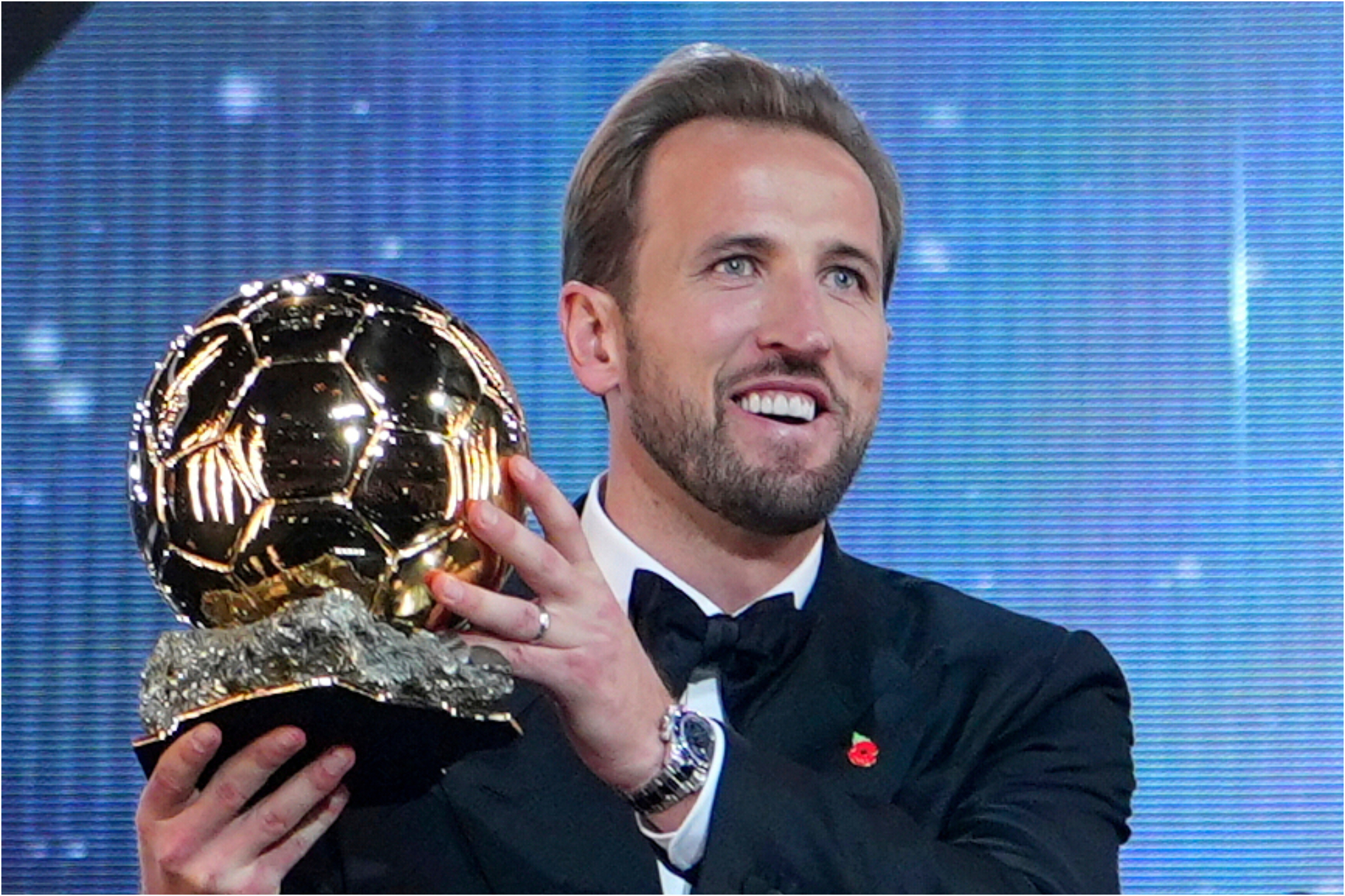 Kane, con el Balón de Oro.