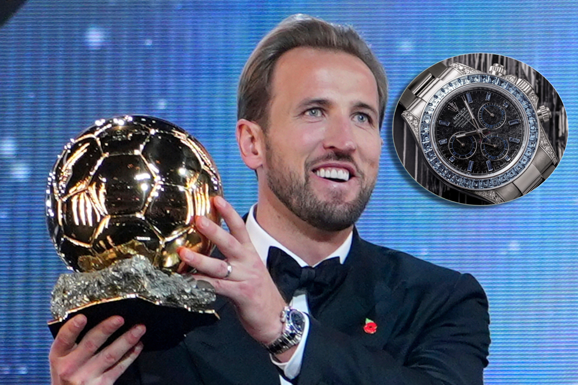 Harry Kane y su Rolex Cosmograph Daytona Blue Sapphire
