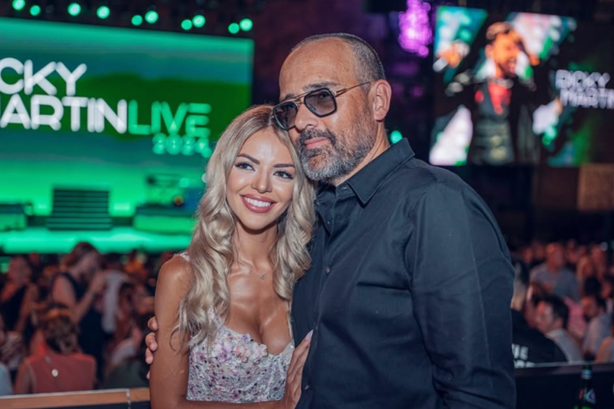 Risto Mejide y Natalia Almarcha en el Marbella Starlite Festival. redes sociales