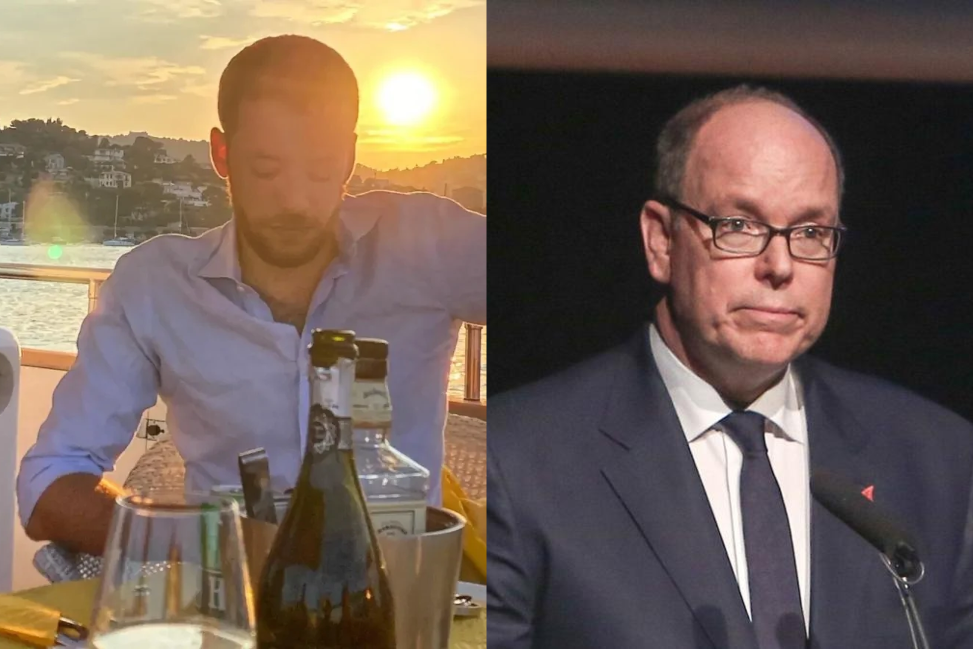 Aberto de Monaco y su primo Antoine de Massy
