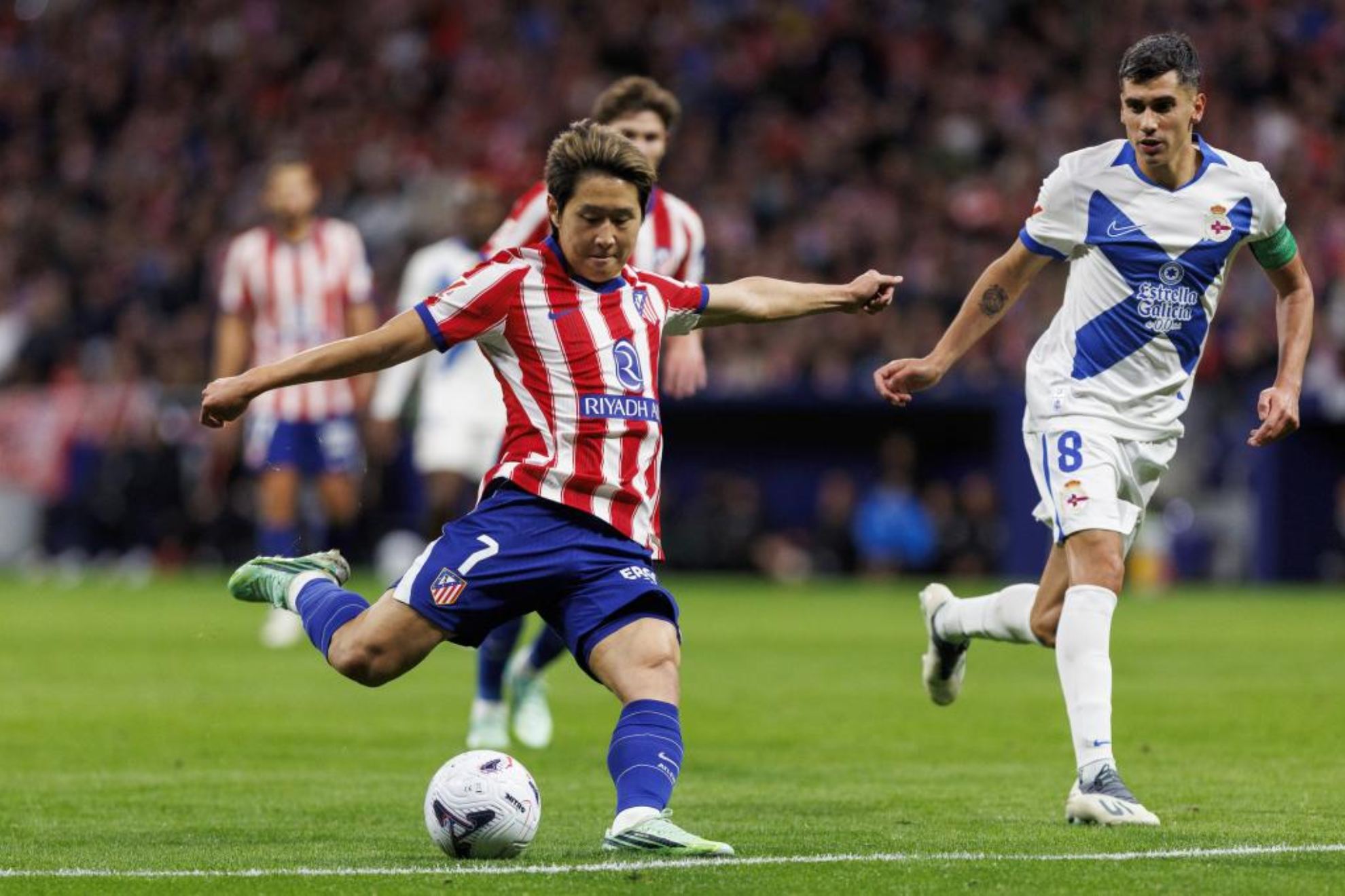 Kang in, con el Atlético.