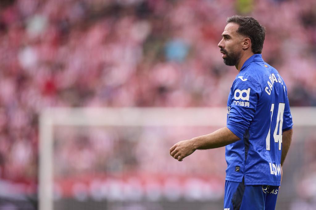 Carvajal, en el partido en San Mamés