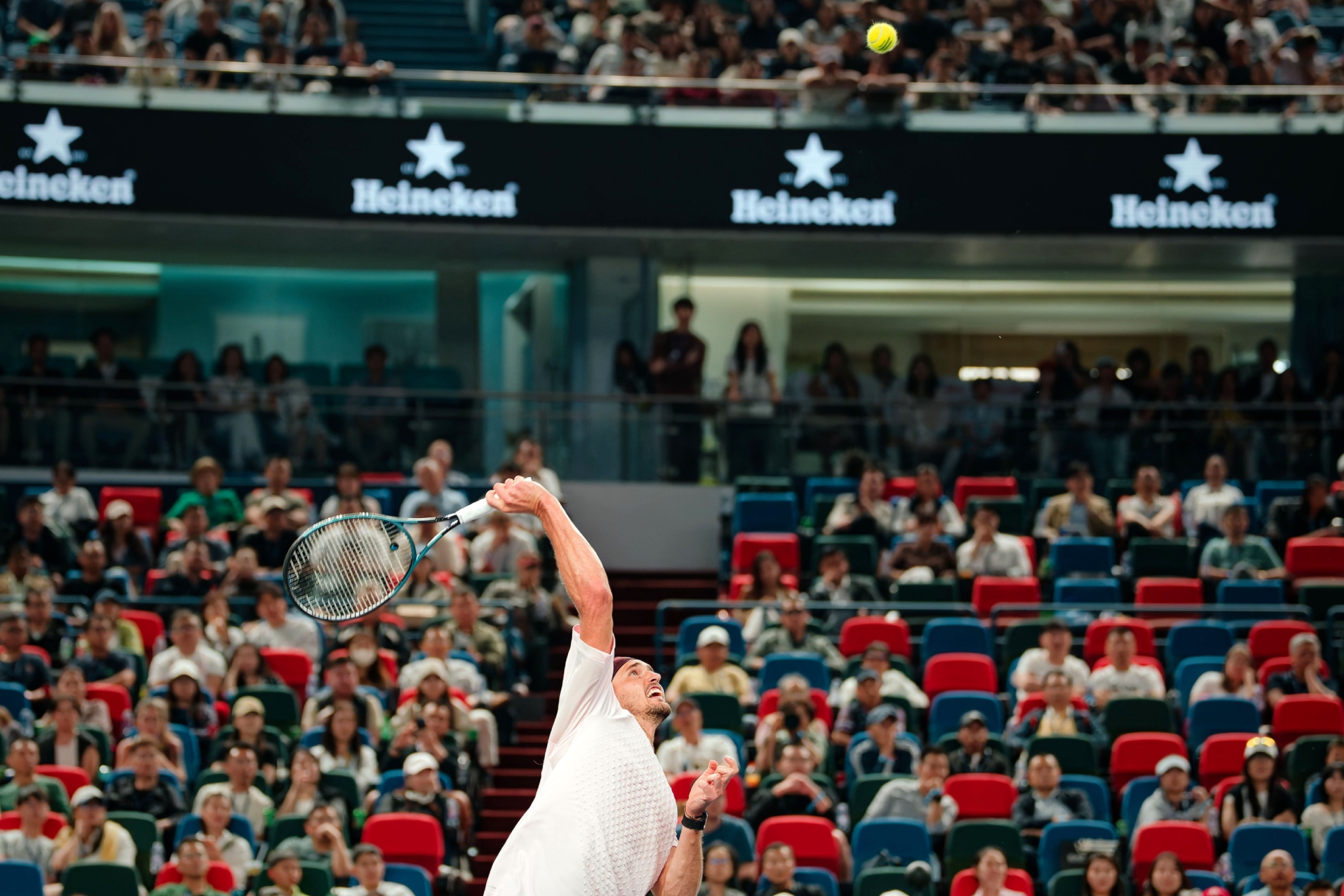 Zverev, al saque.