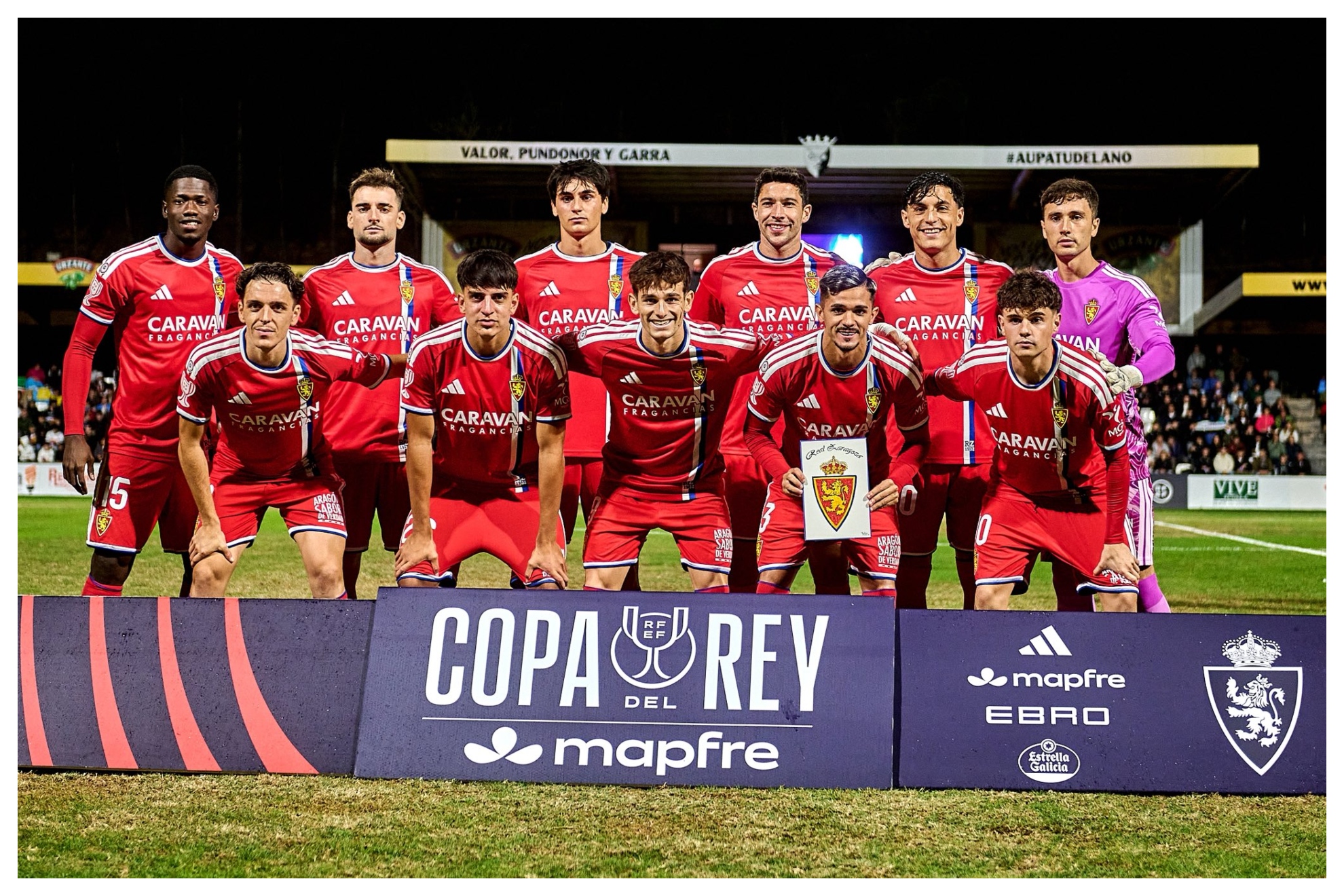 Once titular de Ibai Gómez en Tudela REAL ZARAGOZA
