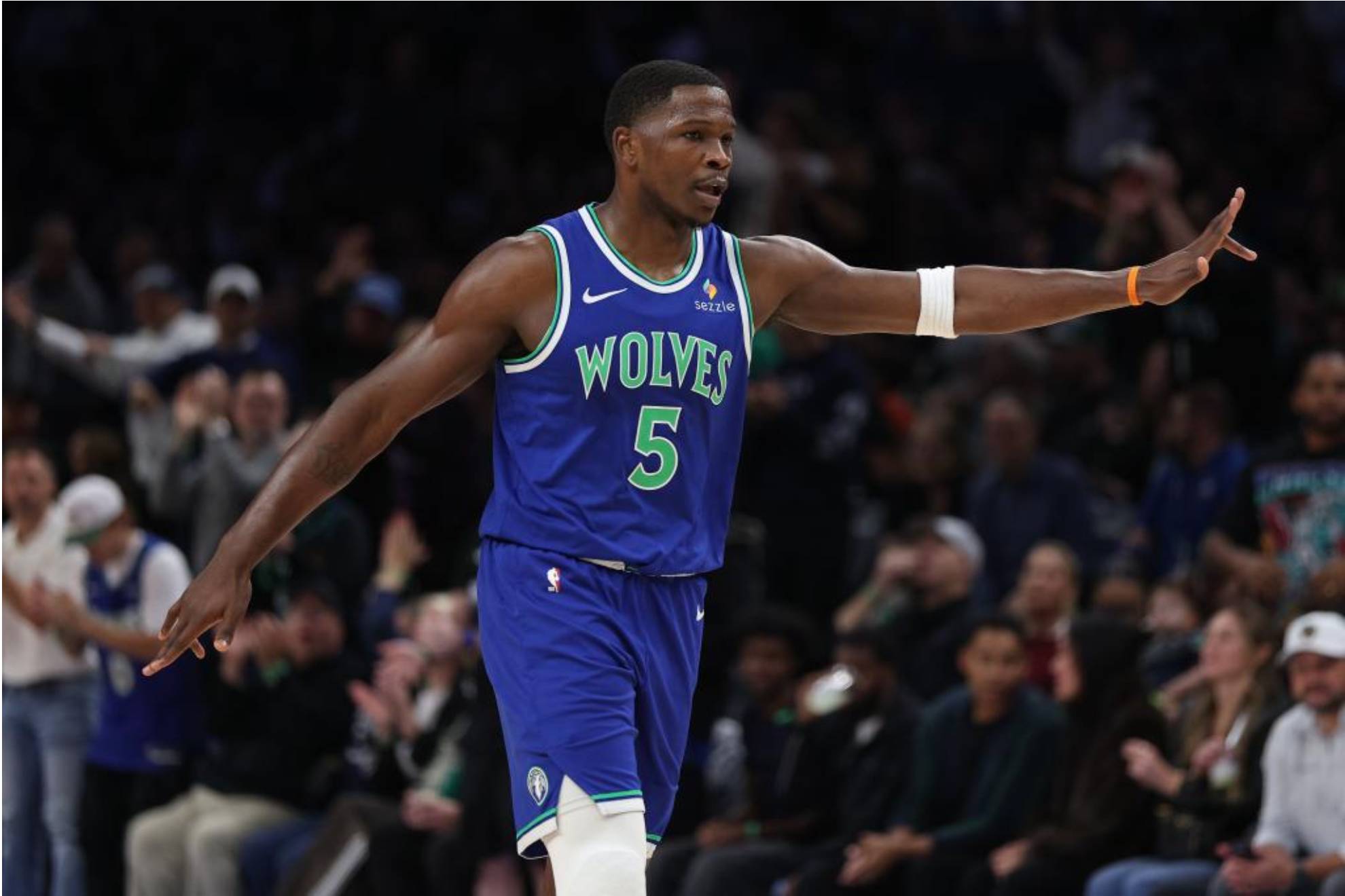 Anthony Edwards, durante un encuentro de los Timberwolves. LAPRESSE