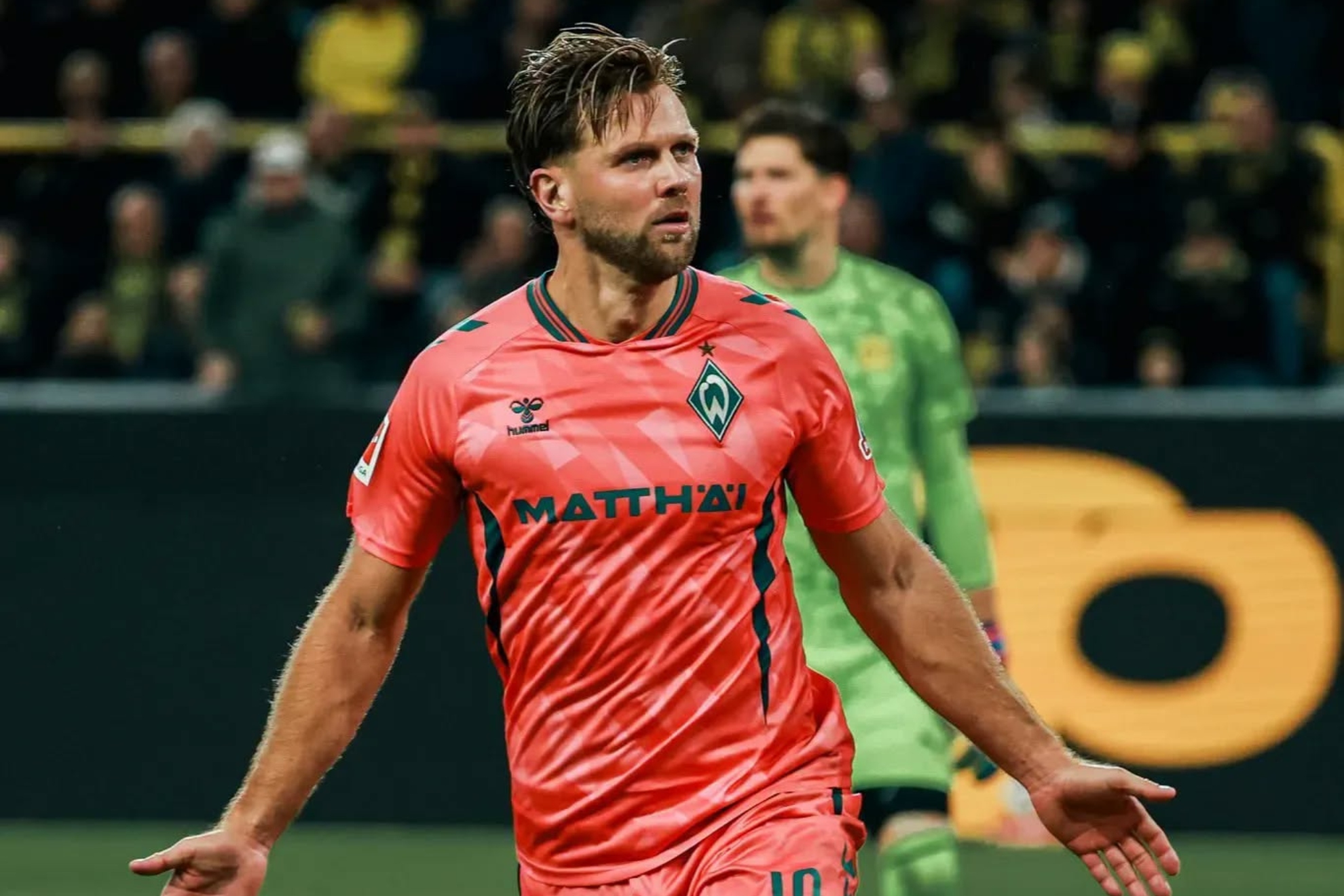 Füllkrug anota para el Werder Bremen. WERDER BREMEN.